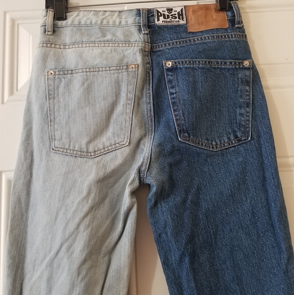 Pushbutton Two Tone Midrise Denim Jean - Picture 3 of 13